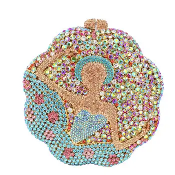 Formal Luxury crystal bags Woman Wedding bags purse pochette New Girl Bright Flower diamond Party Clutch Handbags 88297
Formal Luxury crystal bags Woman Wedding bags purse pochette New Girl Bright Flower diamond Party Clutch Handbags 88297