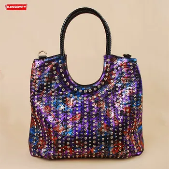 Luxury Fashion Diamonds Encrusted Women Handbags Trend Female Genuine Leather Shoulder Bag Rhinestone Messenger Crossbody Bags
Luxury Fashion Diamonds Encrusted Women Handbags Trend Female Genuine Leather Shoulder Bag Rhinestone Messenger Crossbody Bags