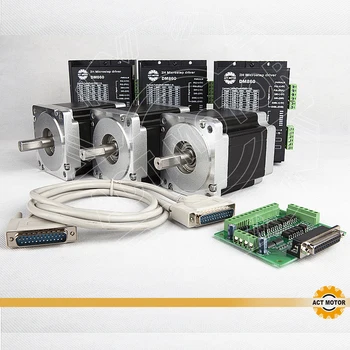ACT Motor 3PCS Nema34 Stepper Motor 34HS1456 Single Shaft 4Lead 1232oz-in 118mm 5.6A+3PCS Driver DM860 80V 7.8A Grind Foam Laser
ACT Motor 3PCS Nema34 Stepper Motor 34HS1456 Single Shaft 4Lead 1232oz-in 118mm 5.6A+3PCS Driver DM860 80V 7.8A Grind Foam Laser