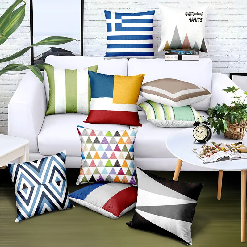 New Nordic style Geometric graphics Pillowcase Stripe 45*45 single-sided comfort Soft Printed cushion Office Bedroom Living room
New Nordic style Geometric graphics Pillowcase Stripe 45*45 single-sided comfort Soft Printed cushion Office Bedroom Living room