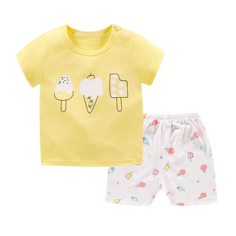 Summer Children Sets Baby Boys Girl Short Sleeve Cartoon Print Tops T-shirt Shorts Casual Outfits Sets
Summer Children Sets Baby Boys Girl Short Sleeve Cartoon Print Tops T-shirt Shorts Casual Outfits Sets