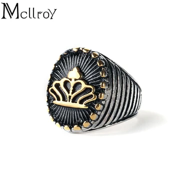 Mcllroy Brand Size 8 &10 New Arrival Cool Golden Crown Stainless Steel Finger Ring for Men Punk Party Band Jewelry Retro Rings
Mcllroy Brand Size 8 &10 New Arrival Cool Golden Crown Stainless Steel Finger Ring for Men Punk Party Band Jewelry Retro Rings