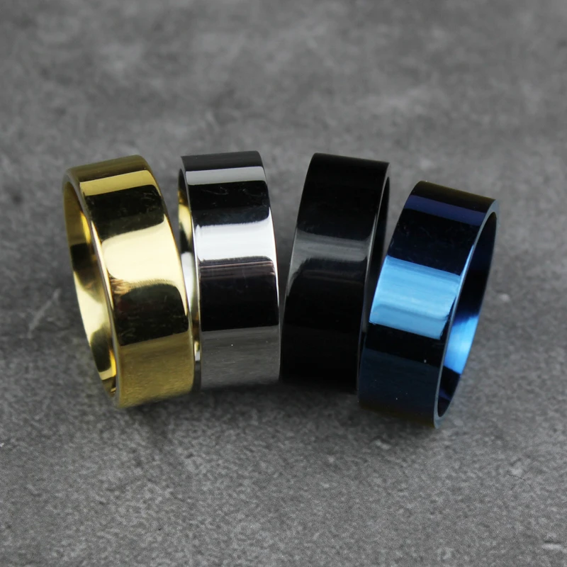 Free shipping high quality men's 316L stainless steel ring, silver, blue, gold, black, 8mm wide, size 6-14
Free shipping high quality men's 316L stainless steel ring, silver, blue, gold, black, 8mm wide, size 6-14