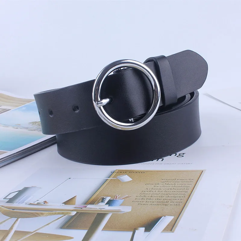 classic ladies metal round buckle wide leather belts for women female for dresses jeans waist straps casual brown black
classic ladies metal round buckle wide leather belts for women female for dresses jeans waist straps casual brown black