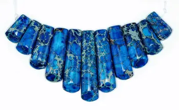 Blue Impression Japser Gemstone Blue Loose Beads Graduated Set 11 Beads (90146686-149)
Blue Impression Japser Gemstone Blue Loose Beads Graduated Set 11 Beads (90146686-149)