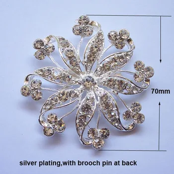 (M0413)50pcs/lot, 70mm rhinestone metal brooch with pin,stuning products 
(M0413)50pcs/lot, 70mm rhinestone metal brooch with pin,stuning products