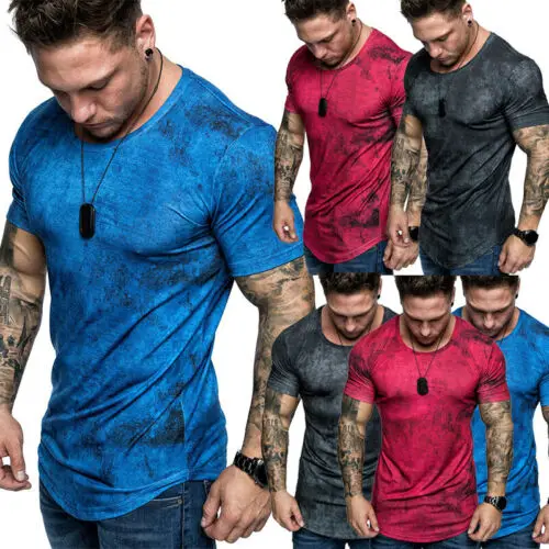 Fashion Men's Casual Fit Short Sleeve Slim Muscle Bodybuilding T-shirt Tee Tops Male Top Clothing
Fashion Men's Casual Fit Short Sleeve Slim Muscle Bodybuilding T-shirt Tee Tops Male Top Clothing