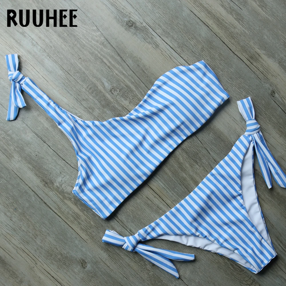 RUUHEE Striped Bikini Swimwear Women Swimsuit One-Shoulder Bikini Set Summer Bathing Suit Female Beachwear Padded Swimming Suit
RUUHEE Striped Bikini Swimwear Women Swimsuit One-Shoulder Bikini Set Summer Bathing Suit Female Beachwear Padded Swimming Suit