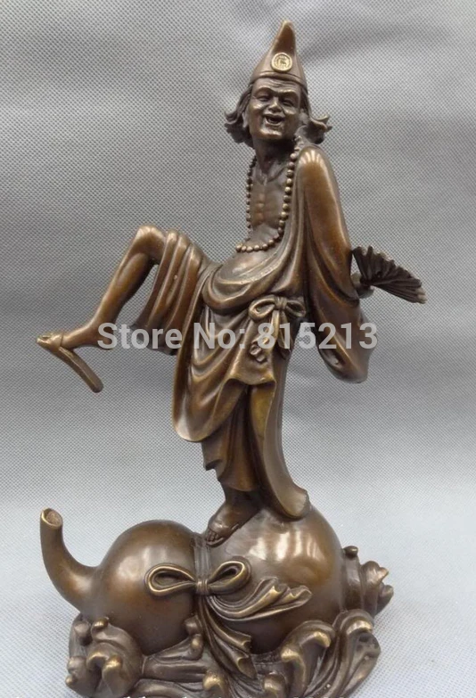 Bi00963, 11 дюймов, китайские, из чистой бронзы FengShui for JiGong Chai Gong Fan Arhat, статуя Flly Gourd
Bi00963, 11 дюймов, китайские, из чистой бронзы FengShui for JiGong Chai Gong Fan Arhat, статуя Flly Gourd