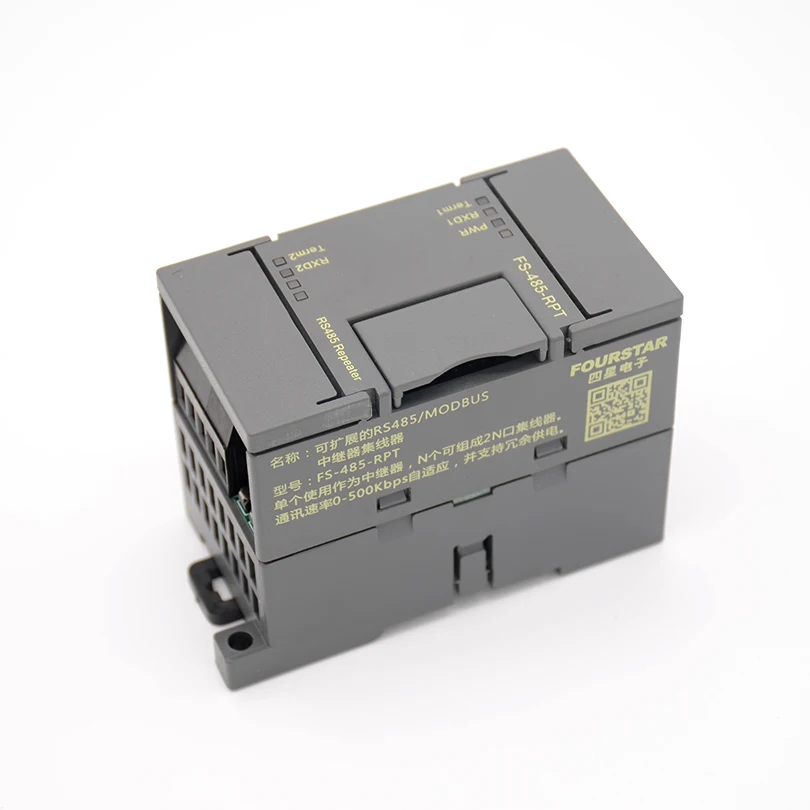 FOURSTAR Scalable RS485 Repeater Hub For communication networks with various physical interfaces RS485 Typical such as MODBUS
FOURSTAR Scalable RS485 Repeater Hub For communication networks with various physical interfaces RS485 Typical such as MODBUS