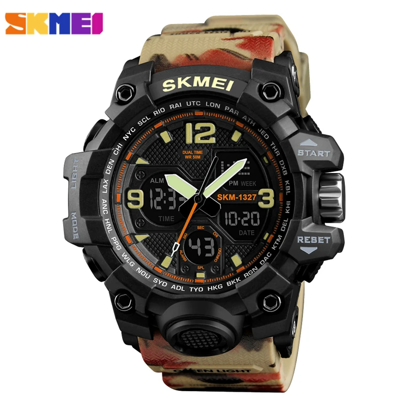 SKMEI Men's Wristwatch Quartz Analog Digital Watch Men Waterproof Military Outdoor Sport Watches For Men Montre Homme Male Clock
SKMEI Men's Wristwatch Quartz Analog Digital Watch Men Waterproof Military Outdoor Sport Watches For Men Montre Homme Male Clock