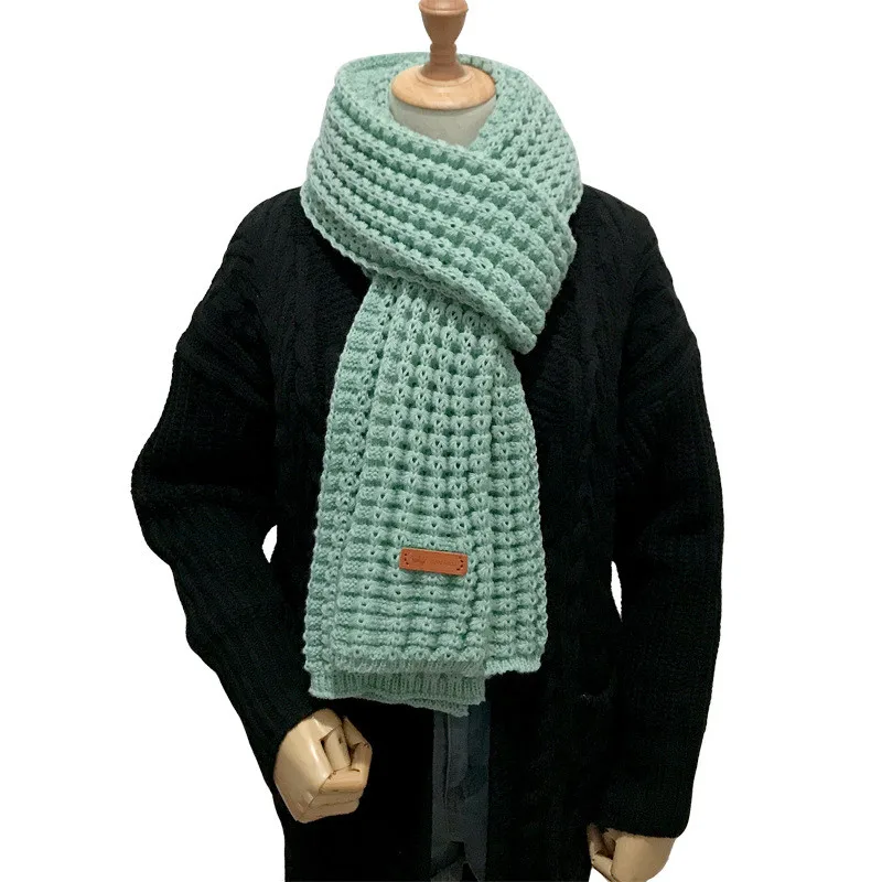 Korean Romantic Thick Winter Knitted Lovers Scarf Green Long Scarves for Women Pink Crochet Scarfs Men Black Navy Knitting Scarf
Korean Romantic Thick Winter Knitted Lovers Scarf Green Long Scarves for Women Pink Crochet Scarfs Men Black Navy Knitting Scarf