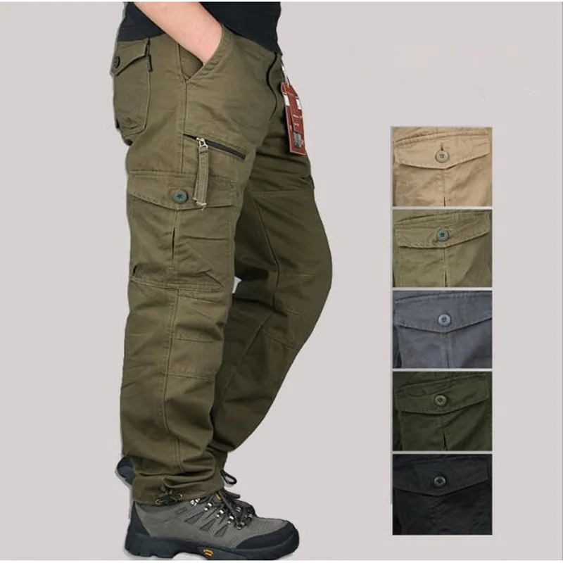 Cotton Casual Trousers Cargo Pants Overalls Multiple Pockets Mens Casual Pants Men Trouser Cargo Pants Men Plus size M -3XL
Cotton Casual Trousers Cargo Pants Overalls Multiple Pockets Mens Casual Pants Men Trouser Cargo Pants Men Plus size M -3XL