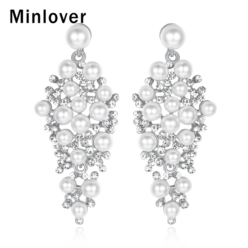 Minlover Leaf Simulation Pearl Earrings Rhinestone Long Pendant Drop Earrings Ladies Fashion Classic Jewelry 2019 New MEH1213
Minlover Leaf Simulation Pearl Earrings Rhinestone Long Pendant Drop Earrings Ladies Fashion Classic Jewelry 2019 New MEH1213