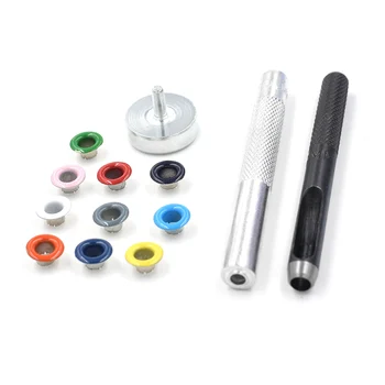 1000 sets 5mm Eyelets+Install tools . Metal hole. multicolor Metal eyeletsDIY material 10 colors Paint color Metal rivets. Corns
1000 sets 5mm Eyelets+Install tools . Metal hole. multicolor Metal eyeletsDIY material 10 colors Paint color Metal rivets. Corns