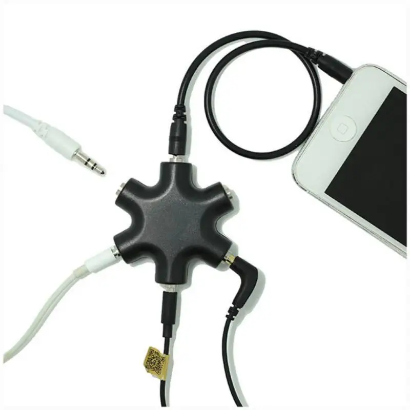 5 Way Port Aux Music Sound Output Cables For MP3 Phone 3.5mm Earphone Audio Splitter 1 Male to 5 Female Cable For Five Devices
5 Way Port Aux Music Sound Output Cables For MP3 Phone 3.5mm Earphone Audio Splitter 1 Male to 5 Female Cable For Five Devices