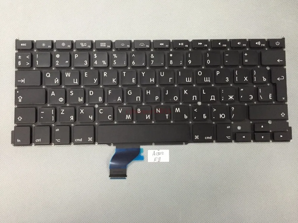 Original New Replacement A1502 Russian Keyboard for Macbook Pro Retina 13' keyboard 2013-2015
Original New Replacement A1502 Russian Keyboard for Macbook Pro Retina 13' keyboard 2013-2015