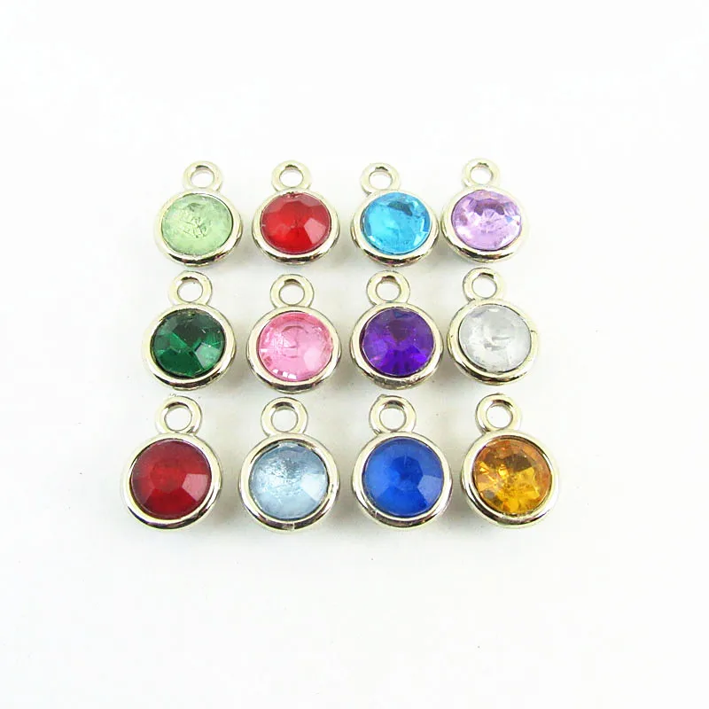 Hot selling Silver 12 Month Round Crystal Birthstone Charms Dangle Charm With floating dangle charm for DIY Jewelry Making 
Hot selling Silver 12 Month Round Crystal Birthstone Charms Dangle Charm With floating dangle charm for DIY Jewelry Making