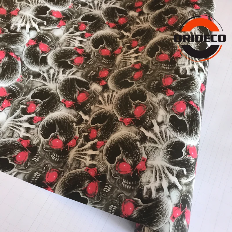red eye skull sticker bomb vinyl wraps 2