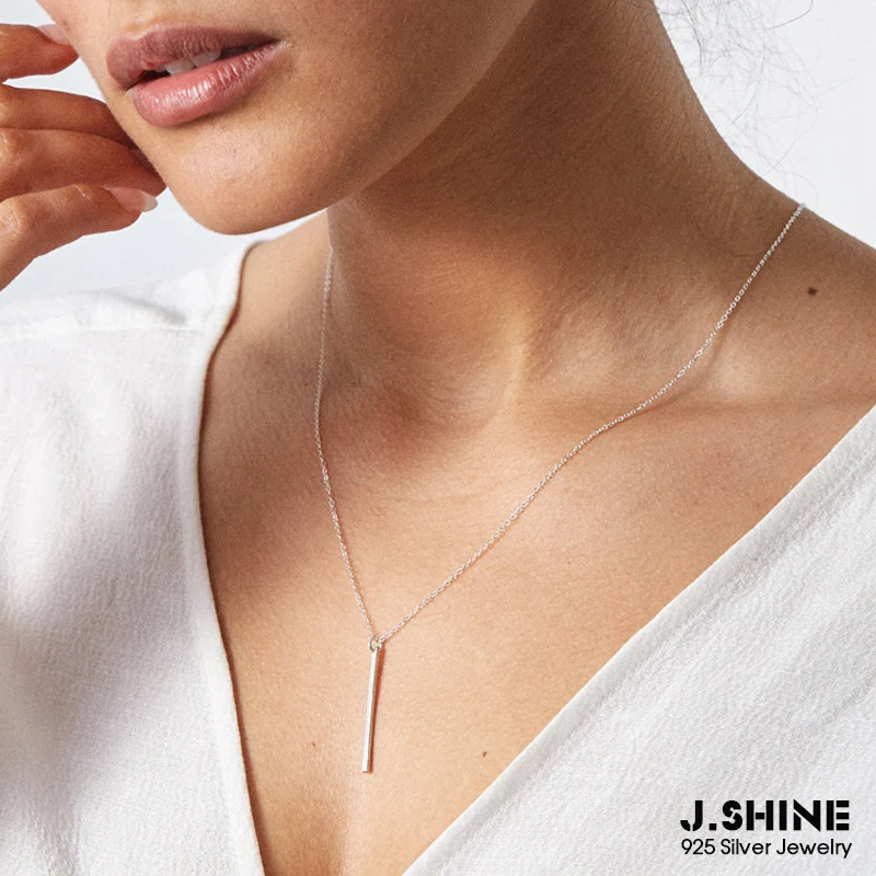 JShine Minimalist Jewelry Needle Pendant Necklace Long 925 Sterling Silver Chain Stick Necklaces Long Strip Women's Pendants
JShine Minimalist Jewelry Needle Pendant Necklace Long 925 Sterling Silver Chain Stick Necklaces Long Strip Women's Pendants