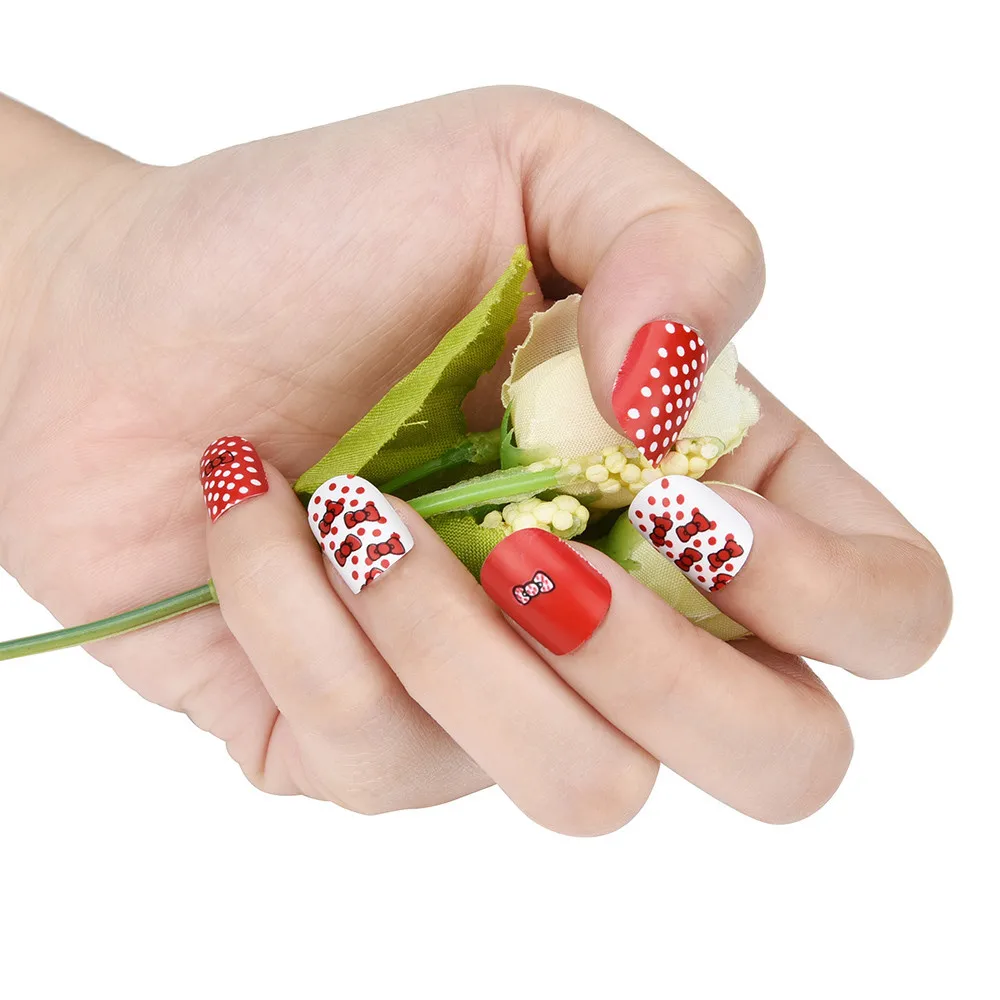 False Nail Fashion 12Pcs Kids Press-on False Nails Cartoon Pattern Full Nail Pre-glue for Children Modern Drop shipping June12
False Nail Fashion 12Pcs Kids Press-on False Nails Cartoon Pattern Full Nail Pre-glue for Children Modern Drop shipping June12