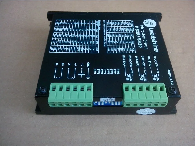 New Leadshine 2-phase microstepping Drive M839/M820 work 24V-80 VDC out 1.3A to 3.9A fit for stepper motor NAME SIZE 23/34
New Leadshine 2-phase microstepping Drive M839/M820 work 24V-80 VDC out 1.3A to 3.9A fit for stepper motor NAME SIZE 23/34