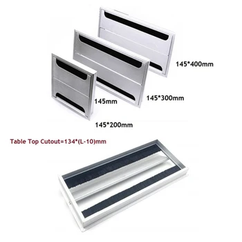 Rectangle Aluminum Office Table TV Cabinet Desk Wire Cable Hole Brush Double Flap Cover Grommet Side by Side
Rectangle Aluminum Office Table TV Cabinet Desk Wire Cable Hole Brush Double Flap Cover Grommet Side by Side