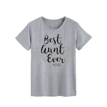 Showtly Best Aunt Ever #BAE Women's T-shirt Ladies Unisex Gift for Auntie Casual Cotton Tee Tops
Showtly Best Aunt Ever #BAE Women's T-shirt Ladies Unisex Gift for Auntie Casual Cotton Tee Tops