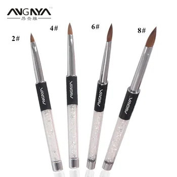 Retail 1Pc ANGNYA Acrylic Nail Art Brush Black Acrylic Metal Handle W Rhinestone Kolinsky Sable Brush Size 2# 4# 6# 8#
Retail 1Pc ANGNYA Acrylic Nail Art Brush Black Acrylic Metal Handle W Rhinestone Kolinsky Sable Brush Size 2# 4# 6# 8#