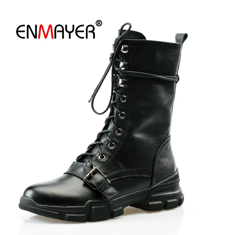 ENMAYER Top Quality Women Motorcycle boots Round Toe winter boots women Ankle boots women women boots 2018 size34-39 LY153
ENMAYER Top Quality Women Motorcycle boots Round Toe winter boots women Ankle boots women women boots 2018 size34-39 LY153