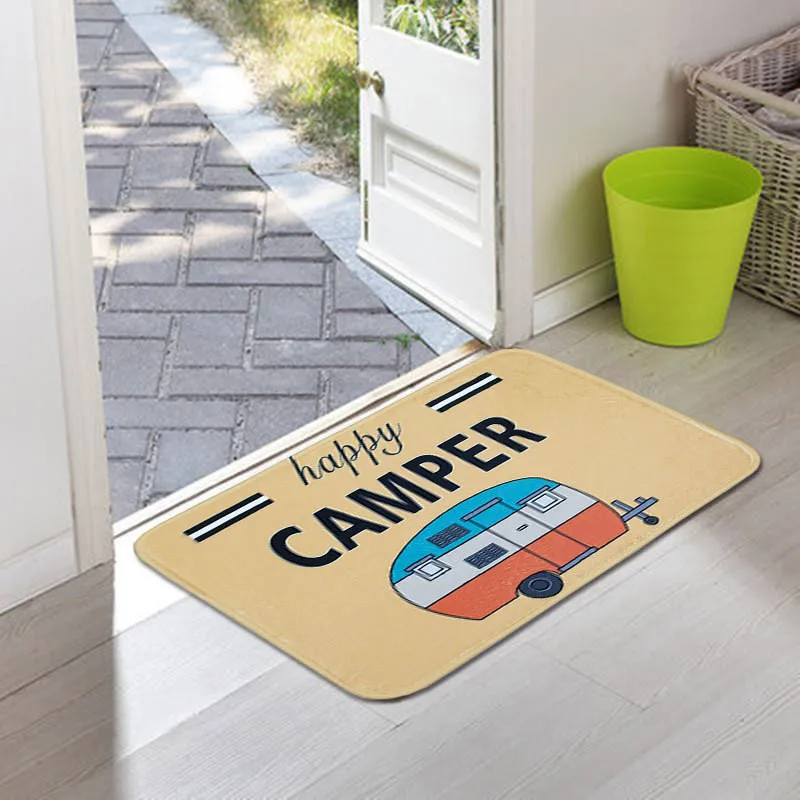Happy Camper Entrance Doormat Floor Rug Bathroom Pad Anti-Slip Carpet Decorative Mats Kitchen Bathroom Home Rugs 50 x 80cm
Happy Camper Entrance Doormat Floor Rug Bathroom Pad Anti-Slip Carpet Decorative Mats Kitchen Bathroom Home Rugs 50 x 80cm