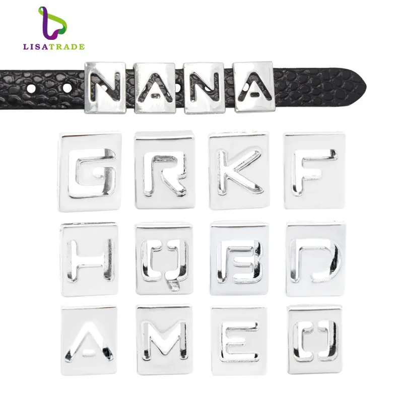 130PCS 8MM Hollow Slide Letters A-Z Fit DIY Wristband Bracelet Slide charms Bracelet Pet Belt LSSL010*130
130PCS 8MM Hollow Slide Letters A-Z Fit DIY Wristband Bracelet Slide charms Bracelet Pet Belt LSSL010*130