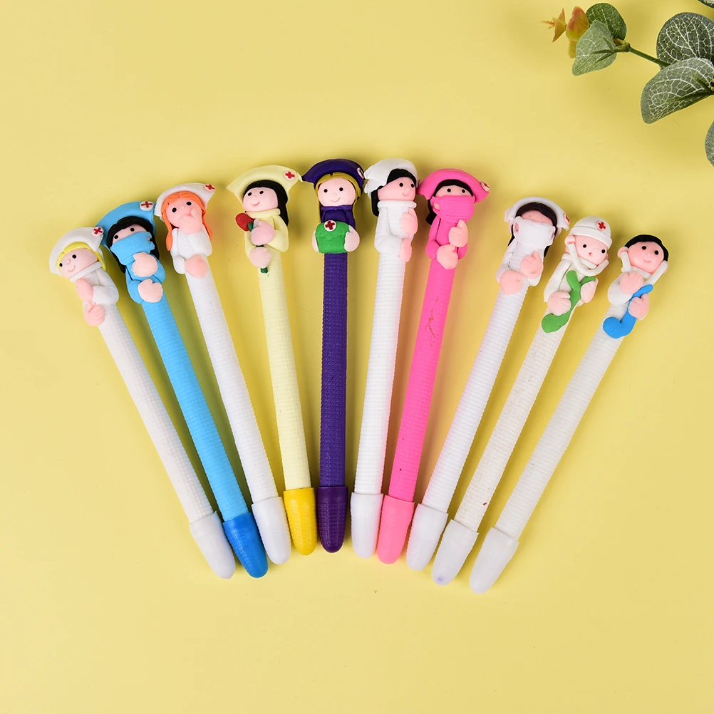 5pcs/lot 0.5mm Refill Black Soft Pottery Ballpoint Pen Nurses And Doctors Modeling Students Creative Stationery Gift
5pcs/lot 0.5mm Refill Black Soft Pottery Ballpoint Pen Nurses And Doctors Modeling Students Creative Stationery Gift