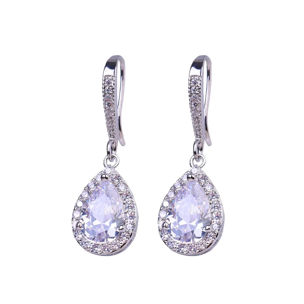 

Bettyue Brand Luxury Shining Charm AAA Water Drop Cubic Zircon Multicolor Jewelry Earrings For Woman Elegance Wedding Party Gift