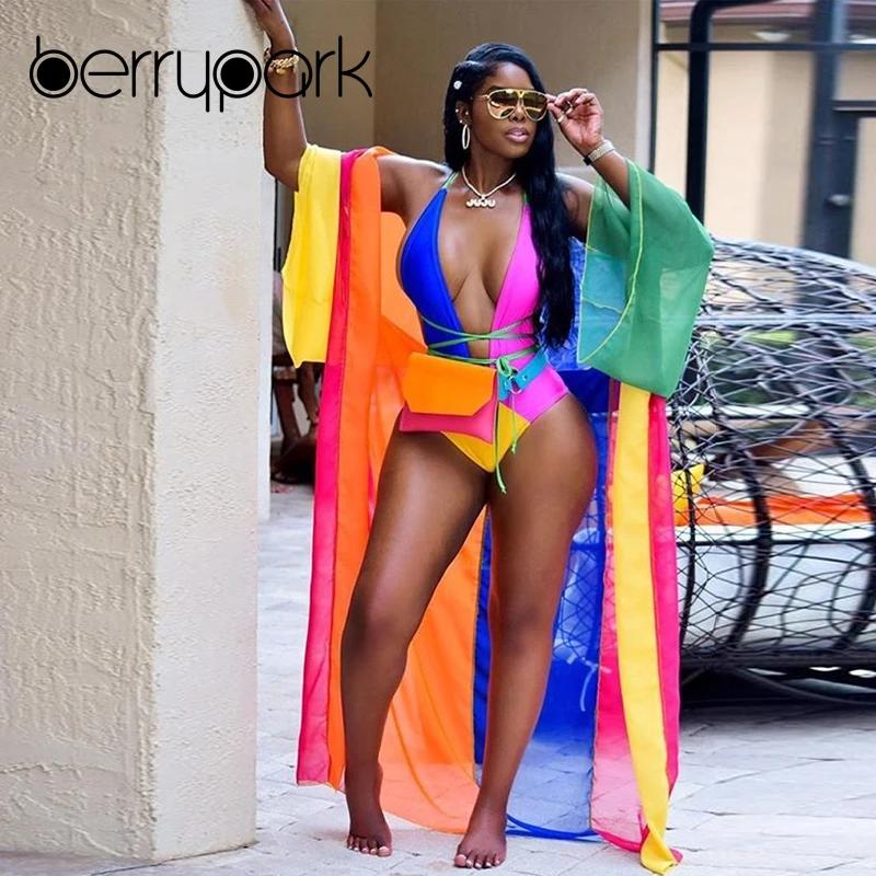 BerryPark Multi Patchwork Bandage Body Suit and Cover Ups 2 Piece Set Swimwear 2019 Summer Women Swim Suit Beach Wear Wholesale
BerryPark Multi Patchwork Bandage Body Suit and Cover Ups 2 Piece Set Swimwear 2019 Summer Women Swim Suit Beach Wear Wholesale
