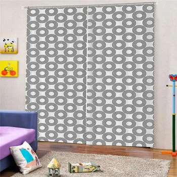 3D Digital Print Circle Modern curtain with jacquard organza fabric for living room Bedroom window Home Decor Draps AP23
3D Digital Print Circle Modern curtain with jacquard organza fabric for living room Bedroom window Home Decor Draps AP23