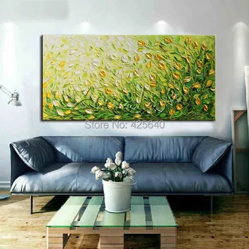 Hand Painted Palette Knife Green Flowers Oil Painting Wall Art Canvas Picture Modern Abstract Decor Living Room Green
Hand Painted Palette Knife Green Flowers Oil Painting Wall Art Canvas Picture Modern Abstract Decor Living Room Green