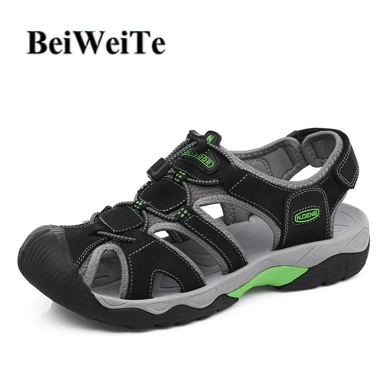 Men's Autumn Outdoor Sandals Outdoor Hiking Fishing Male Shoes Wearable Genuine Leather Breathable Anti-skid Beach Walking Shoes
Men's Autumn Outdoor Sandals Outdoor Hiking Fishing Male Shoes Wearable Genuine Leather Breathable Anti-skid Beach Walking Shoes