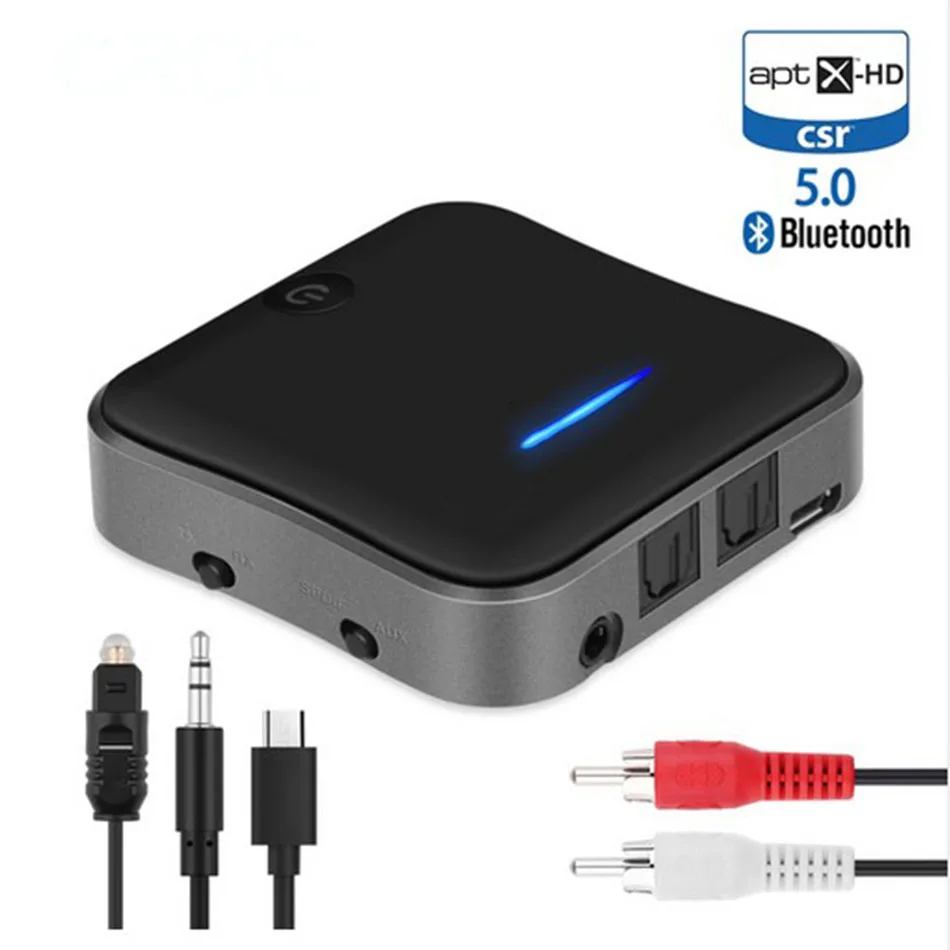 CSR8675 Bluetooth 5.0 Transmitter APTX HD Adapter 3.5mm/SPDIF/Digital Optical Toslink for Car Speaker, Bluetooth Audio Receiver
CSR8675 Bluetooth 5.0 Transmitter APTX HD Adapter 3.5mm/SPDIF/Digital Optical Toslink for Car Speaker, Bluetooth Audio Receiver