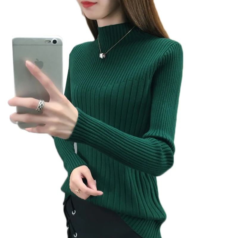 Women Sweater and Pullovers 2019 Winter Long Sleeve Half Turtleneck High Elasticity Knitted Jumper Female Tops Women Clothing567
Women Sweater and Pullovers 2019 Winter Long Sleeve Half Turtleneck High Elasticity Knitted Jumper Female Tops Women Clothing567