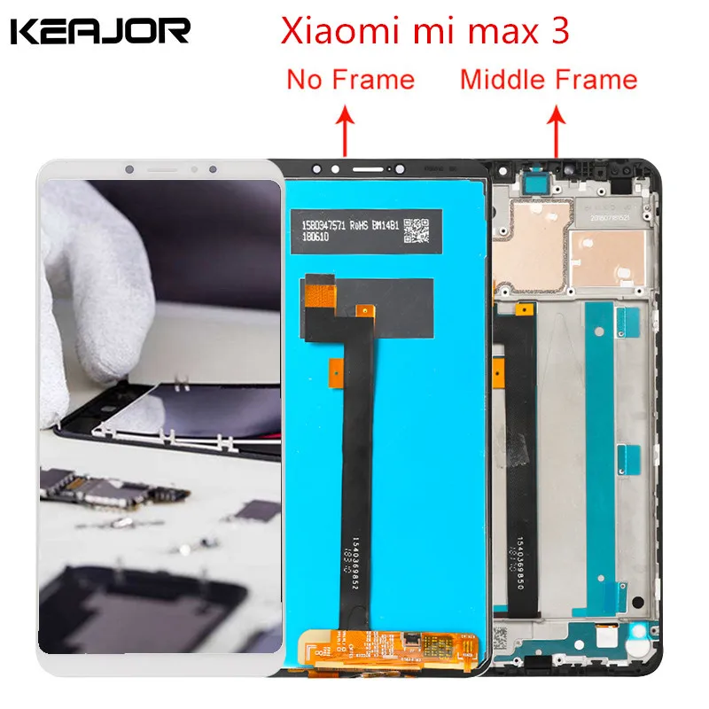 For Xiaomi Mi Max 3 Lcd Screen Tested AAA Lcd Display+Touch Screen with Frame Replacement For Xiaomi Mi Max 3 Smartphone
For Xiaomi Mi Max 3 Lcd Screen Tested AAA Lcd Display+Touch Screen with Frame Replacement For Xiaomi Mi Max 3 Smartphone