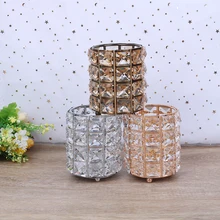 Étui de pinceau à maquillage Tube crayon à sourcils organisateur perle cristal bijoux boîte de rangement porte-stylo accessoires scolaires(China)
