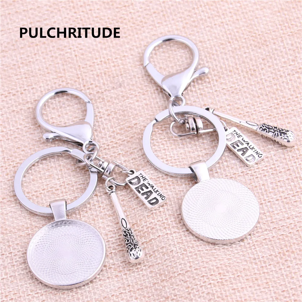 PULCHRITUDE 3pcs 25mm Inner Size Rhodium Color Metal Cameo Setting Base Handmade The Walking Dead Key Chains Accessor Y1012
PULCHRITUDE 3pcs 25mm Inner Size Rhodium Color Metal Cameo Setting Base Handmade The Walking Dead Key Chains Accessor Y1012
