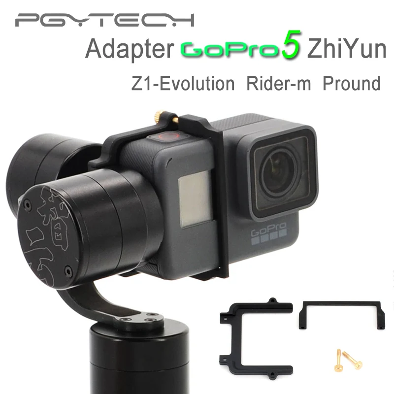 PGYTECH GoPro hero 5 adapter Mount plate clip holder for Zhiyun Z1 Evolution Rider-m Pround gimbal Sports Camera G5 adapter
PGYTECH GoPro hero 5 adapter Mount plate clip holder for Zhiyun Z1 Evolution Rider-m Pround gimbal Sports Camera G5 adapter