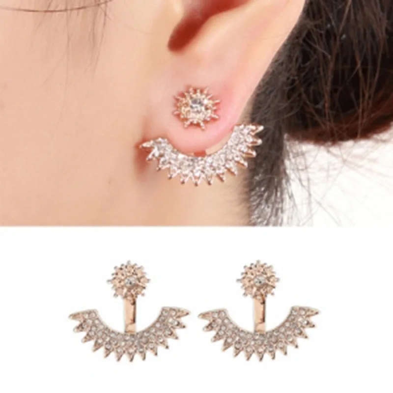 2019 New Korean Starry Multi-angle Front And Rear Rhinestone Sharp Corner Semi-circular Personality Fashion Earrings
2019 New Korean Starry Multi-angle Front And Rear Rhinestone Sharp Corner Semi-circular Personality Fashion Earrings