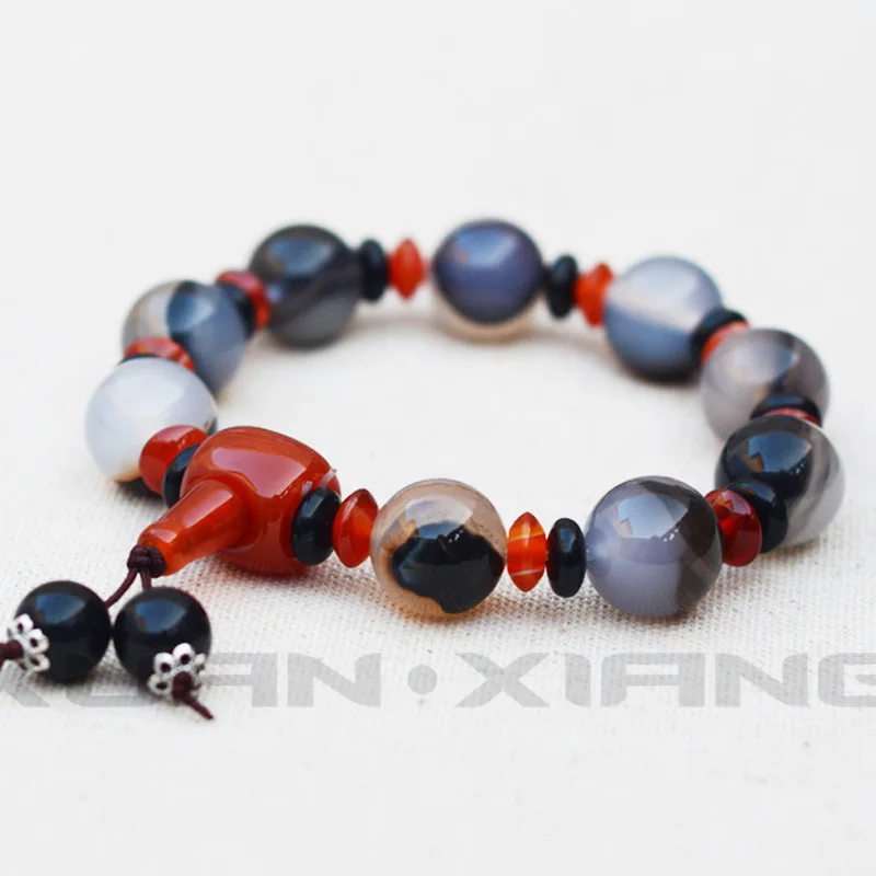 Drop Shipping Natural Agate Chalcedony Round Beads Bracelets Hand String Bracelet Bangles Gift for Woman Men's Fine Jade Jewelry
Drop Shipping Natural Agate Chalcedony Round Beads Bracelets Hand String Bracelet Bangles Gift for Woman Men's Fine Jade Jewelry
