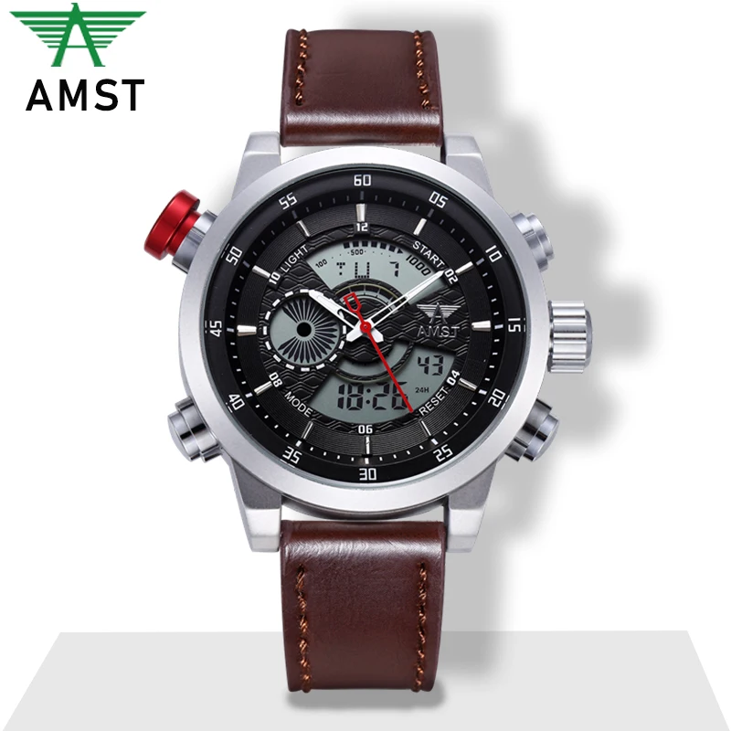 Men's Digital Watch Dual Display Military Wrist Watch Male Fashion Waterproof 50m Sports Quartz Clock Luxury Brand AMST 2019 New
Men's Digital Watch Dual Display Military Wrist Watch Male Fashion Waterproof 50m Sports Quartz Clock Luxury Brand AMST 2019 New