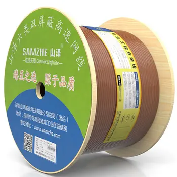 SAMZHE Cat 6 Intelligent Engineering Gigabit Double-Shielding Oxygen-Free Copper High-Speed Network Cable 164ft/328ft/1000ft
SAMZHE Cat 6 Intelligent Engineering Gigabit Double-Shielding Oxygen-Free Copper High-Speed Network Cable 164ft/328ft/1000ft