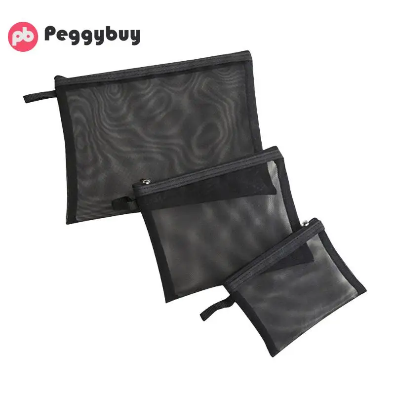 3pcs/set Portable Mesh Travel Cosmetics Storage Packs Makeup Bags Women Transparent Large Capacity Wash Bags Zipper Clutch
3pcs/set Portable Mesh Travel Cosmetics Storage Packs Makeup Bags Women Transparent Large Capacity Wash Bags Zipper Clutch