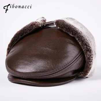 Fibonacci Men's Newsboy Cap Cowhide Leather Hat Flat Protection Ear Flap Black Warm Winter Dad Hat
Fibonacci Men's Newsboy Cap Cowhide Leather Hat Flat Protection Ear Flap Black Warm Winter Dad Hat